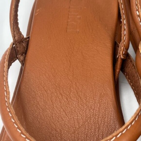 NEW Olukai Tiare Sandals Women’s Size 7 Fox Brown Leather Strappy Slip On NWT - Picture 10 of 13
